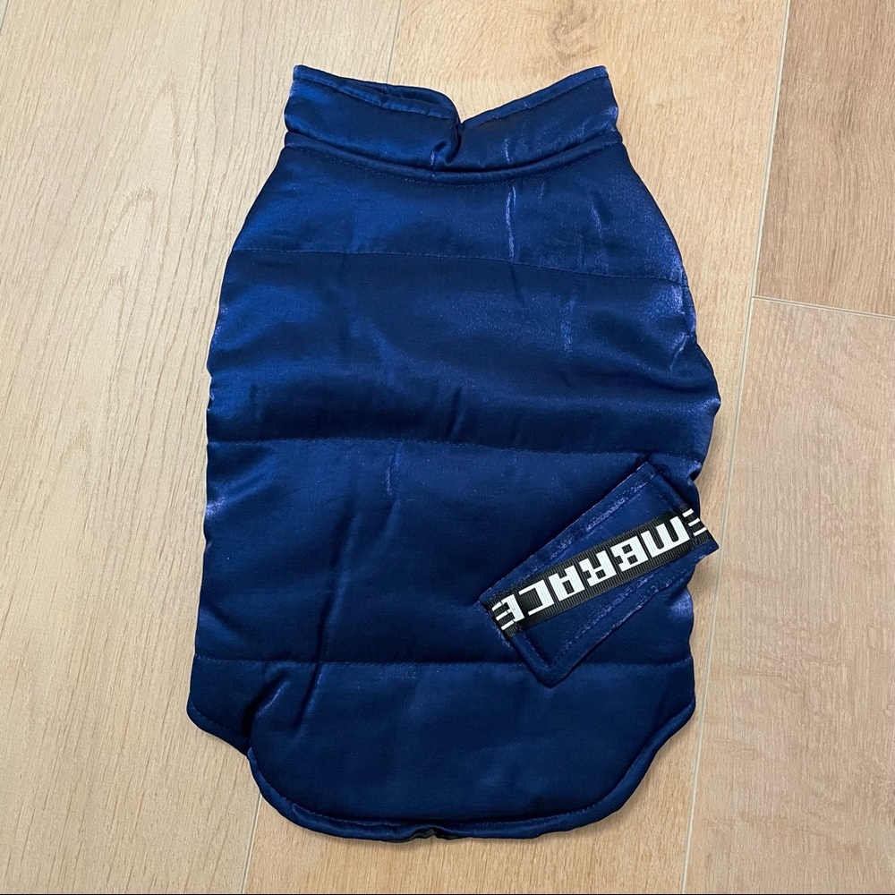 NWOT Navy Incandescent Dog Vest